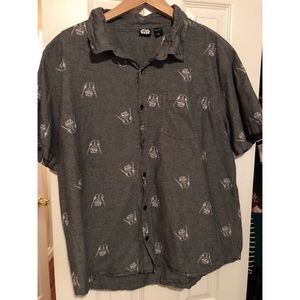 Star Wars Darth Vader Short Sleeve Button Top